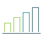 a bar graph showing an increase